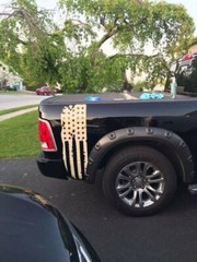 Truck Bed Stripes US Flag Decal Both Sides Premium Vinyl .. any color