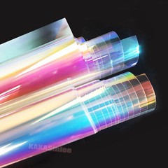 24inch Flat Chameleon Rainbow Iridescent Wrap Window Film Glass Sticker Tint PET