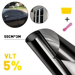 1PCS 20″ x 10ft 5% VLT Car Window Tint Roll Privacy UV Protection Heat Reject 3M