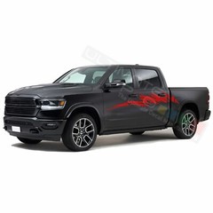 Side Decal for Dodge Ram Crew Cab 1500 2500 3500 Design Vinyl Graphics Sticker
