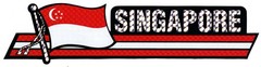Pack Of 50 Singapore Flag 3″x12″ Reflective Decal Bumper Sticker DCX-212