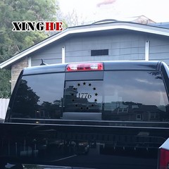 American flag truck decal for Dodge Ram rear middle window 2009-2023 matte bl…
