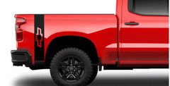 2019 20 21 22 23 24 Chevy Silverado 1500 Bowtie Rear Bed Decals Set of 2
