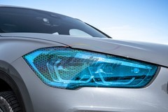 Hex Honeycomb Holographic Gloss Royal Blue Headlight Taillight Tint Film Fog