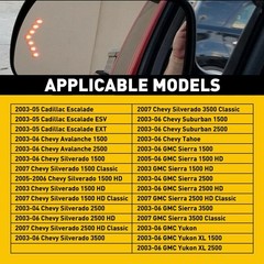 1/2Pair Left & Right Heated Glass Mirrors w/ Turn Signal for Chevy GMC Cadillac