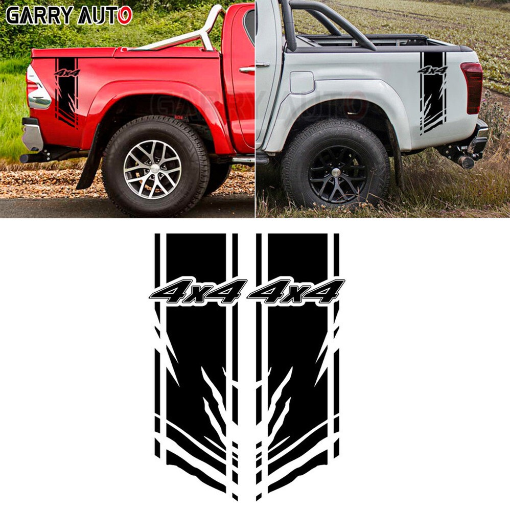 4X4 Vinyl Graphics Sticker Car Pickup Rear Trunk Side Fender Decal Decoration