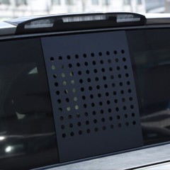 Black Aluminum Rear Window Center Cover plate Trim For Nissan Titan 16-23