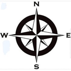 COMPASS Vinyl Decal -Sticker for Car Truck Bumper Wall Window Laptop Bottle