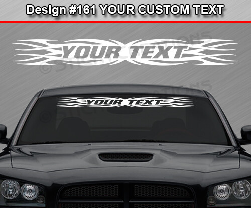 Design #161 Custom Decal Sticker Vinyl Graphic Windshield Window Tribal Spikes