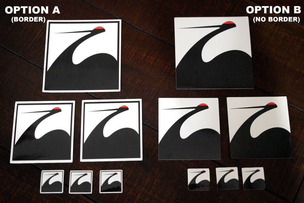 6x Spoon Sports Crane Sticker decal set Type One Honda Civic ITR EK9 EG6 JDM
