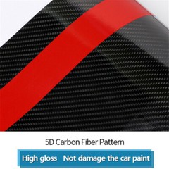 Matte Black Carbon Fiber Car Front Hood Sticker Sports Cover Universal For BWM