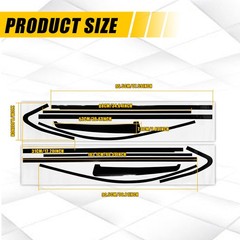 1-10Set For Chevrolet Tahoe 2015-20 Chrome Delete Blackout Window Overlay Glossy