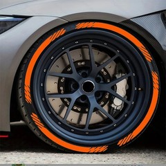 16PCS Car Tire Wheel Stickers 3D PVC Tire Lettering Decals Universal Auto Decor