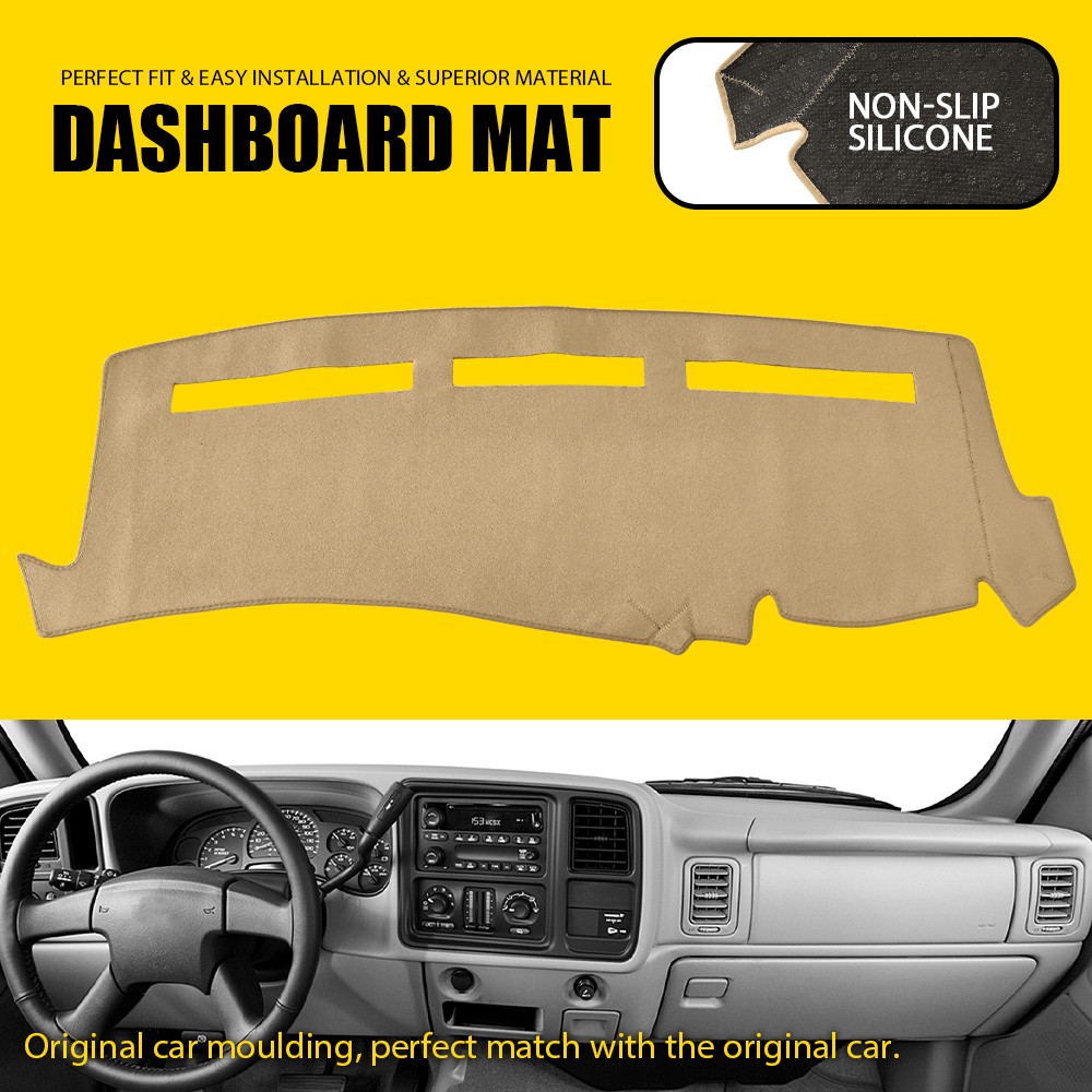 fit 1999-2006 CHEVROLET SILVERADO 1500 2500 3500 DASHMAT COVER Black Gray Beige