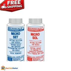 Precision Decal Application Set: Micro Sol 102 + Micro Set 101 for Pro Finish