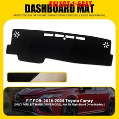 Anti-slip Black Dashboard Pad Dash Cover Mat Pad Fit For 18-24 Toyota Camry 1-5X