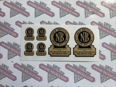 None Better New Britain Tool Decals Antique Tool Box 5/8” And 1 3/8” Wide Set 6