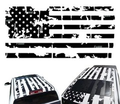 ✔️ LARGE AMERICAN FLAG vinyl decal graphics on ROOF HOOD TAILGATE truck or car