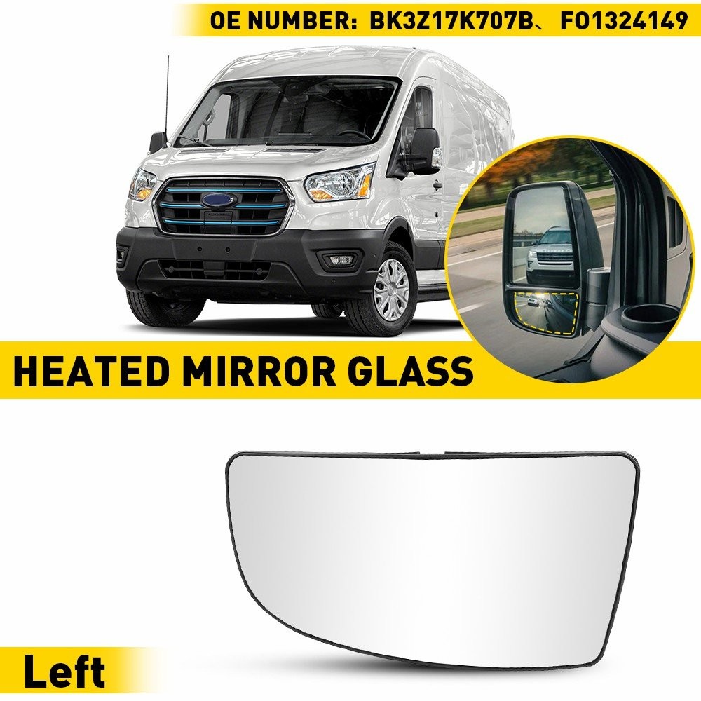 1/2Set Mirror Glass Lower Convex Driver Side LH fit Ford Transit 150 250 350 201