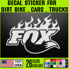 FOX – Off Road ATV Racing Decal Sticker Dirt Bike Motocross 4 Wheeler – F3
