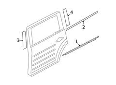 Genuine Ford Door Applique BA8Z-74255A35-A