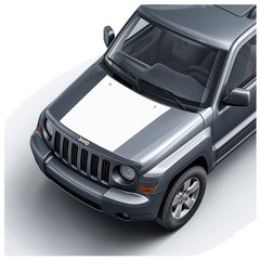 Hood Blackout or Topo Racing Stripes Graphics – Fits 2007-2017 Jeep Patriot