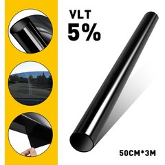 1PCS 5% VLT Tint Film 20″x10ft Roll Window Heat Reject UV Block Car Home Office
