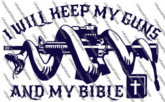I Will Keep My Guns And Bible,Faith,Gun Rights,Faith Family Freedom,Vinyl Decal