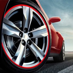 Reflective Car Wheel Rim Stripe Vinyl Decal Racing Stickers Accessories For 18″