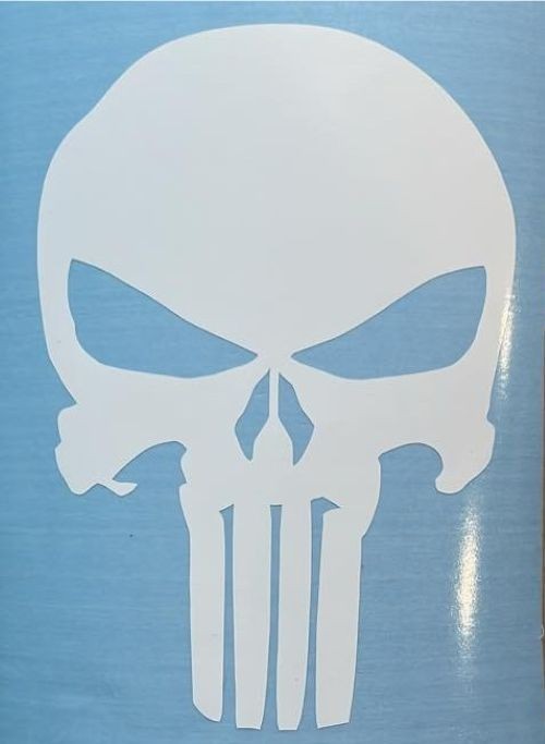 Punisher skull die cut Vinyl car decal sticker