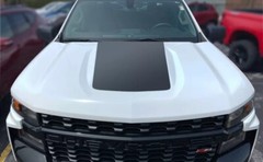 2019 20 21 22 23 24 25 Chevy Silverado 1500 Center Hood Decal Graphic.