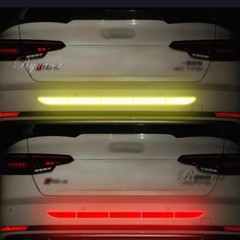 Car Trunk Rear Bumper Guard Reflective Warning Strips Stickers Night Safety