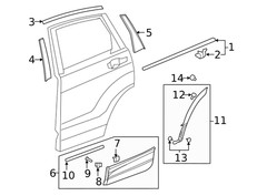 Genuine Honda Door Applique 72970-TLA-A01
