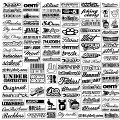 50 Random JDM Stickers Pack Car Motorcycle Racing Motocross Helmet Decals Lot