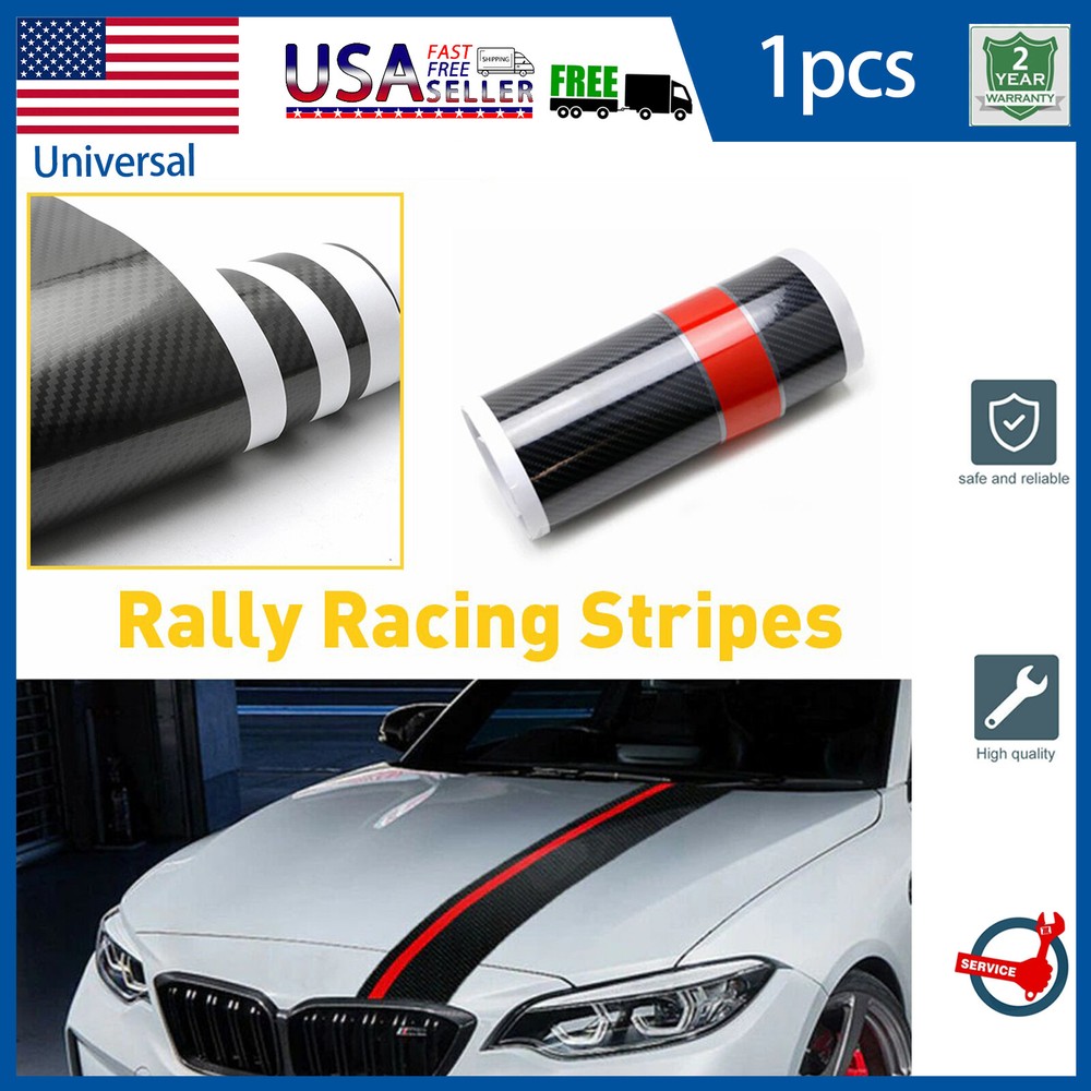 7″ Hood Stripe Auto Graphic decal Vinyl car truck racing rally universal 14cm