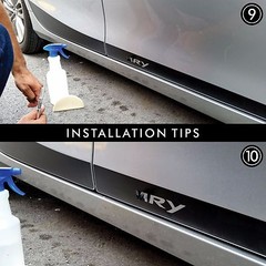 Toyota Camry Pre-Cut Side Stripes Rocker Panel Decals Vinyl 2015 to 2017 |40