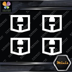 Compatible Hart Tools H Logo Only Pack of 4 MINI SIZE Decals Stickers Vinyl