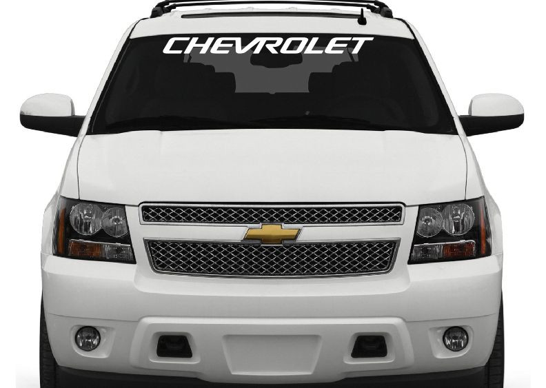 CHEVROLET VINYL WINDSHIELD BANNER DECAL 4X40