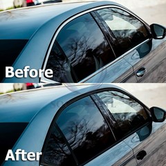 Gloss / Matte / Carbon Fiber Style Black Vinyl Wrap Roll Chrome Delete1 Car Trim