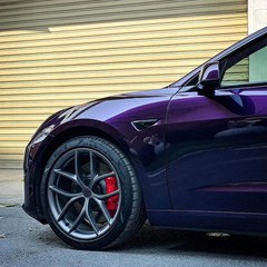 Metallic Midnight Purple Car Sticker Color Change Vinyl Film PET Bubble Free Wra