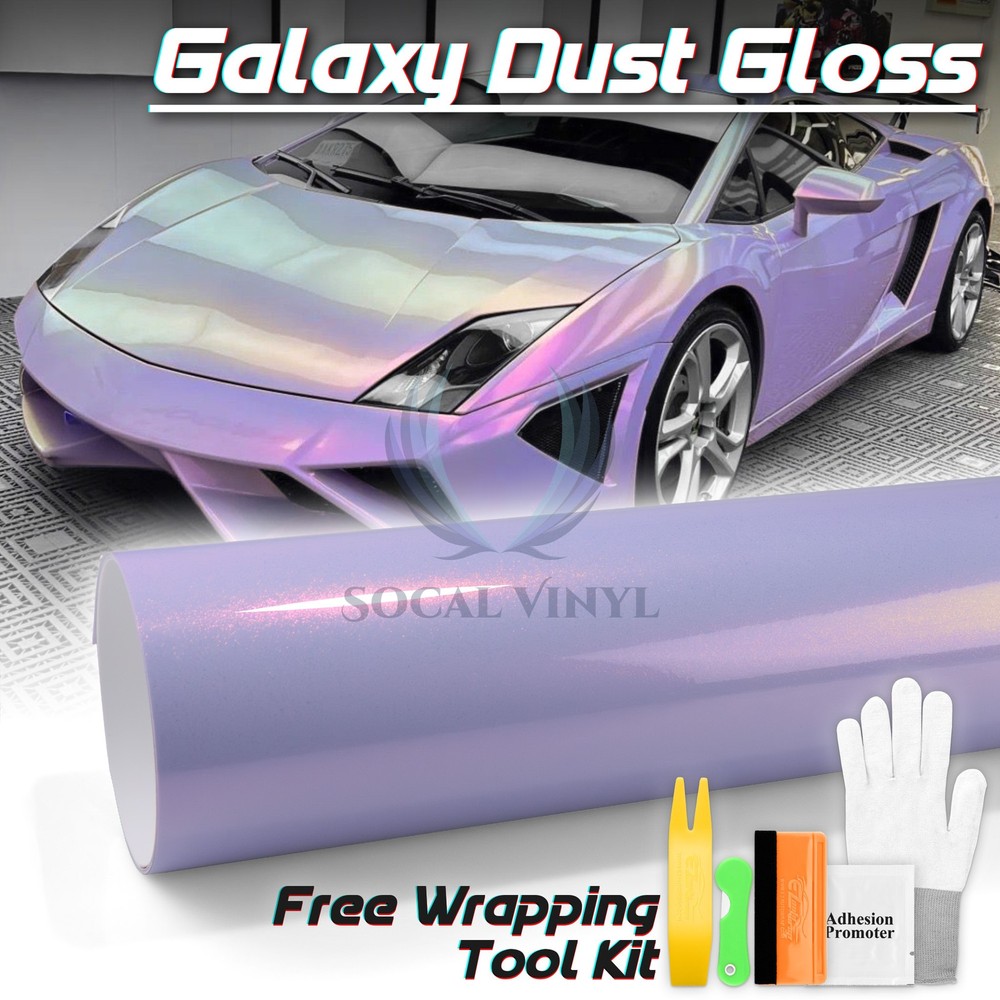 Galaxy Dust Gloss Platinum Red Metallic Sticker Decal Auto Vinyl Wrap Sheet Film