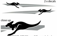 900mm Stripes with Kangaroo Vehicle Boat RV Campervan Caravan Motorhome D
