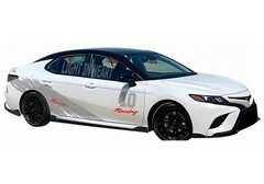 Fit For Toyota Camry Corolla Distorted Stripe Car Sticker Graphics Racing Decals