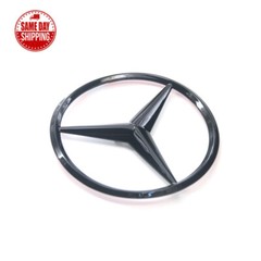 E63S AMG Trunk Star Emblem GLOSS BLACK Rear Badge For Mercedes E350 E43 W213