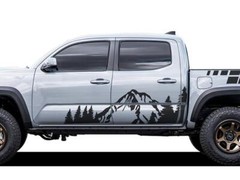 Graphic Mountain Forest Car Side Sticker For Toyota Tacoma Trunk Vinyl Decals