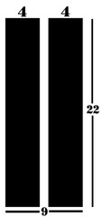 Universal 4″ Racing Hash Fender Stripe Set Vinyl Decal Stickers