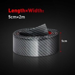 Parts Accessories Carbon Fiber Vinyl Car Door Sill Scuff Plate Sticker Protector