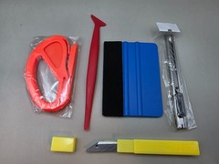 Car Vinyl wrap film tool kit 4pcs with replacement blades