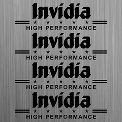 Invidia HIGH PERFORMANCE sticker decal car set 4 Pieces