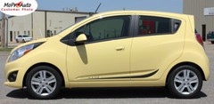 Chevy Spark 2013-2016 ARC Side Lower Door Vinyl Graphics Stripes Pro 3M Decals